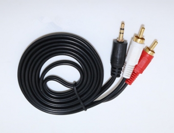 3.5mm一分二音頻線AV視頻線